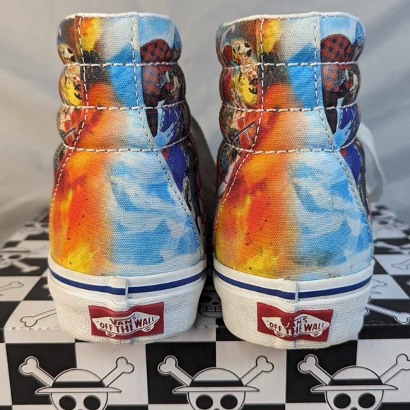 Vans One Piece Punk Hazard Sk8-Hi Sneakers With Box Men's Size 4 Women's 5.5 - Picture 7 of 16